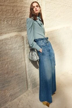 ULLA JOHNSON The Sylvan Jean - Danube Medium Indigo Wash