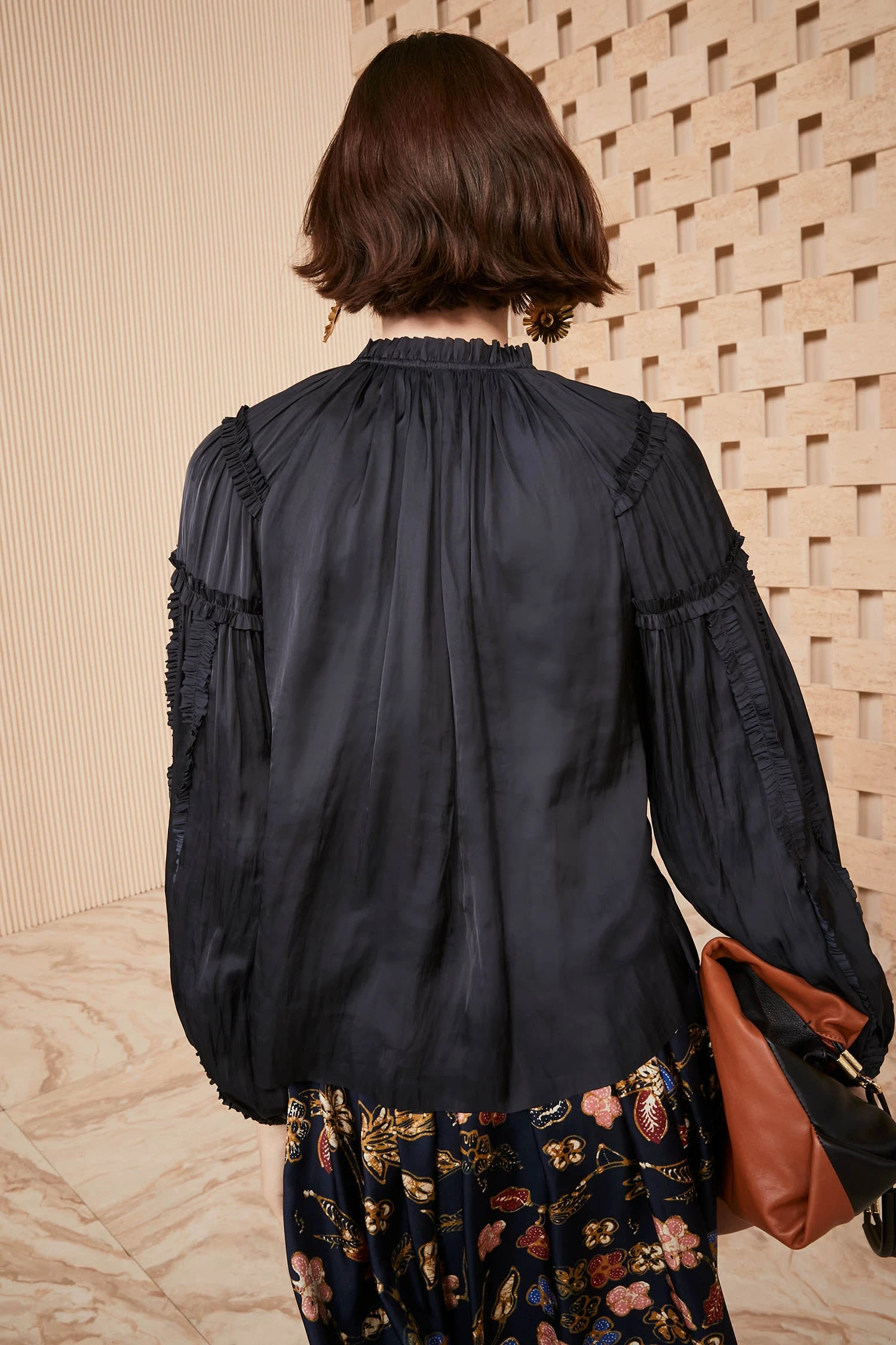 ULLA JOHNSON Maeve Blouse - Noir 7 ULLA JOHNSON Maeve Blouse - Noir - Image 5