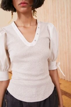 ULLA JOHNSON Pia Top - Oatmeal -Ullyla Shop SHOT 137 0066 ulla johnson white pia top oatmeal UJ99 view 6