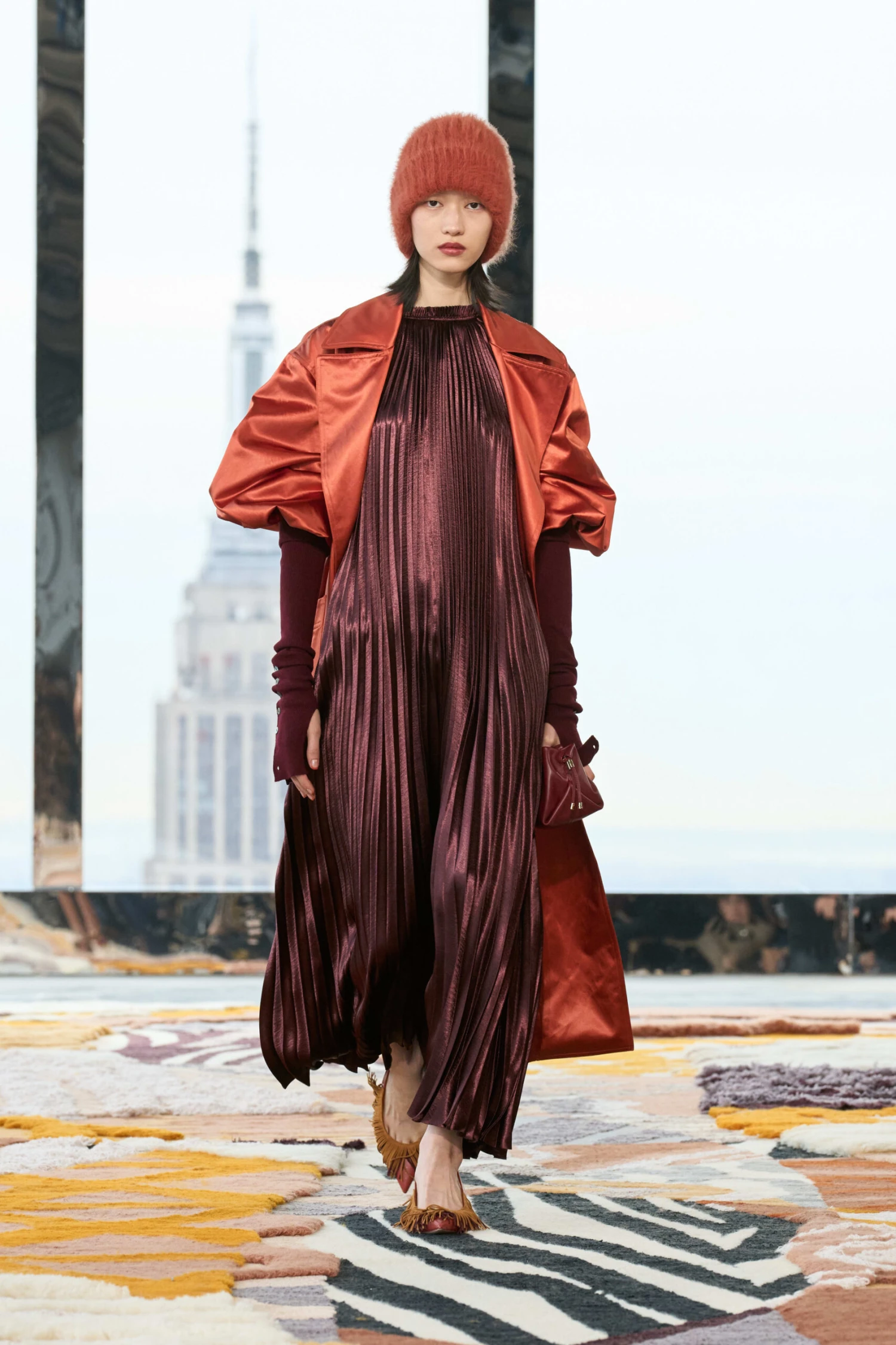 ULLA JOHNSON Amiko Dress - Mahogany 4 ULLA JOHNSON Amiko Dress - Mahogany - Image 2