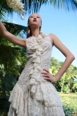 ULLA JOHNSON Odile Dress - Chalk -Ullyla Shop UJ PF23 PDP CROP 1500x2250 LOOK 28