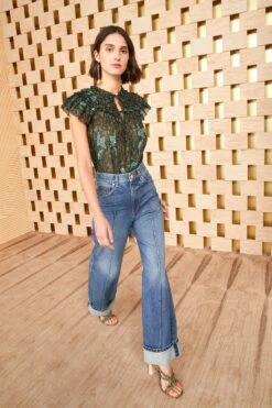 Ullyla Shop -Ullyla Shop ULLA JOHNSON GENEVIEVE JEAN DANUBE DARK INDIGO 01 MAIN