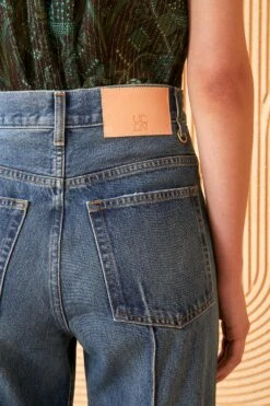 ULLA JOHNSON The Genevieve Jean - Danube Dark Indigo Wash -Ullyla Shop ULLA JOHNSON GENEVIEVE JEAN DANUBE DARK INDIGO 05