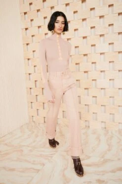 ULLA JOHNSON The Genevieve Jean - Rosewood Wash -Ullyla Shop ULLA JOHNSON GENEVIEVE JEAN ROSEWOODWASH UJ990420 view 2