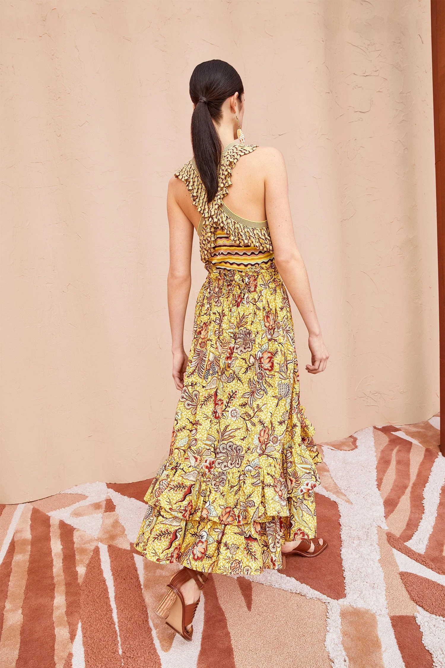 ULLA JOHNSON Acacia Skirt - Calla Lily 6 ULLA JOHNSON Acacia Skirt - Calla Lily - Image 4