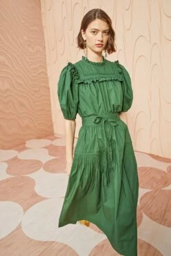 ULLA JOHNSON Adeline Top - Juniper -Ullyla Shop ULLA JOHNSON Adeline Top JUNIPER 01 MAIN