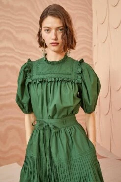 ULLA JOHNSON Adeline Top - Juniper