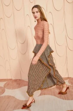 ULLA JOHNSON Agatha Skirt - Tiger's Eye -Ullyla Shop ULLA JOHNSON Agatha Skirt TIGER SEYE 0142