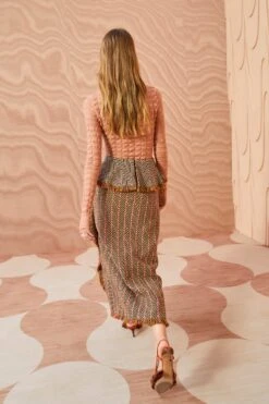 ULLA JOHNSON Agatha Skirt - Tiger's Eye -Ullyla Shop ULLA JOHNSON Agatha Skirt TIGER SEYE 0166