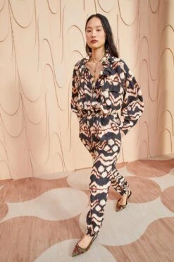 ULLA JOHNSON Aida Jumpsuit - Obsidian -Ullyla Shop ULLA JOHNSON Aida Jumpsuit OBSIDIAN 03