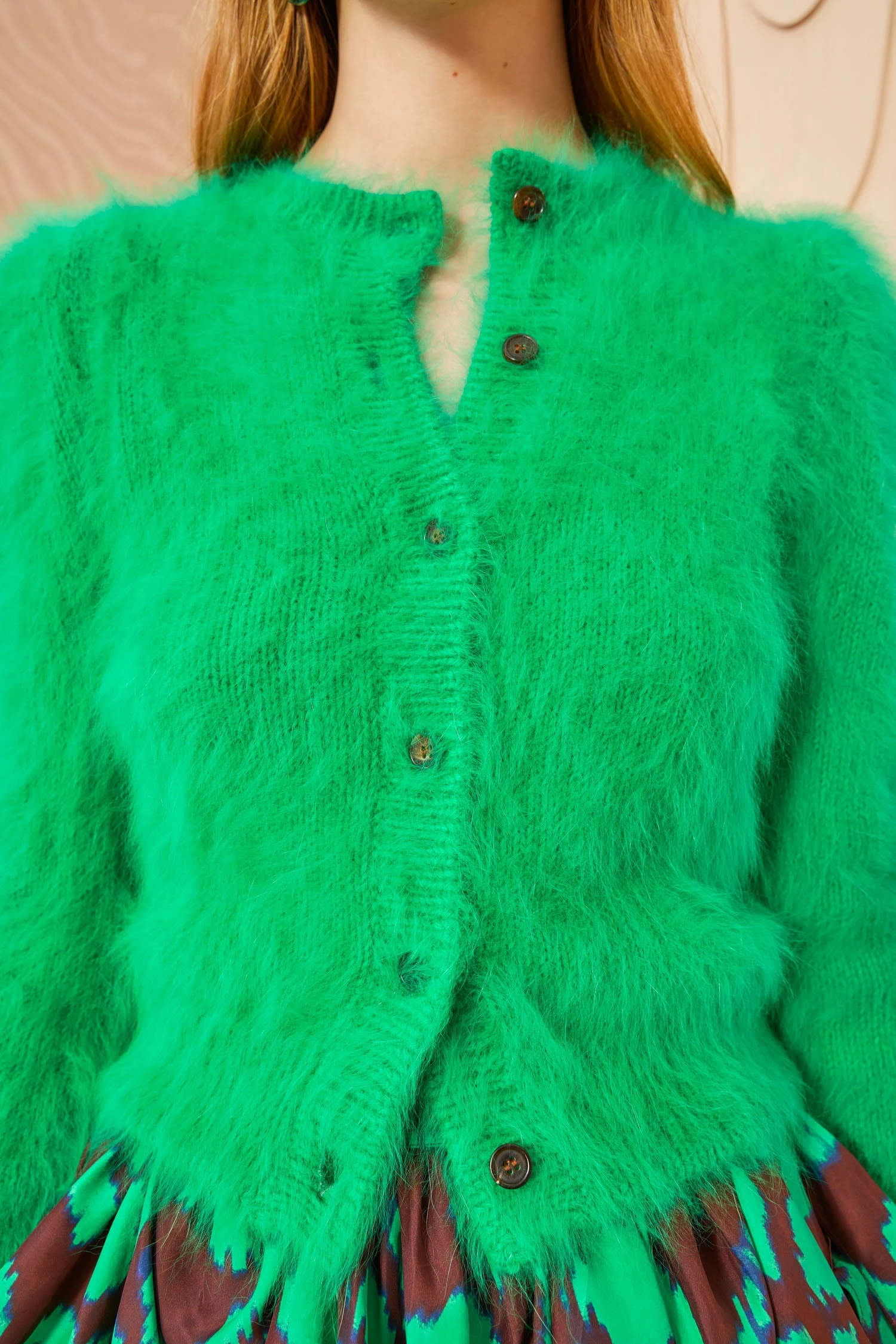 ULLA JOHNSON Aisha Cardigan - Emerald 3 ULLA JOHNSON Aisha Cardigan - Emerald - Image 2