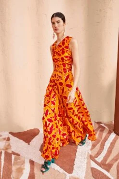 ULLA JOHNSON Alani Gown - Tigerlilly -Ullyla Shop ULLA JOHNSON Alani Gown TIGERLILLY 03