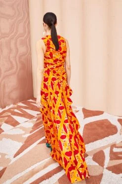 ULLA JOHNSON Alani Gown - Tigerlilly -Ullyla Shop ULLA JOHNSON Alani Gown TIGERLILLY 04