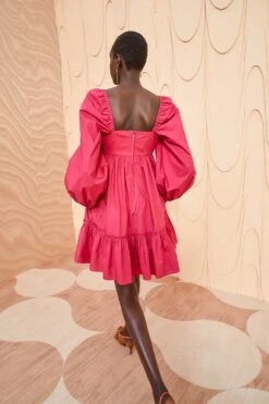 ULLA JOHNSON Alita Dress - Rosebud -Ullyla Shop ULLA JOHNSON Alita Dress ROSEBUD 04