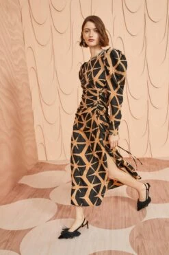 ULLA JOHNSON Amalie Dress - Onyx 13 ULLA JOHNSON Amalie Dress - Onyx -Ullyla Shop ULLA JOHNSON Amalie Dress ONYX 0125