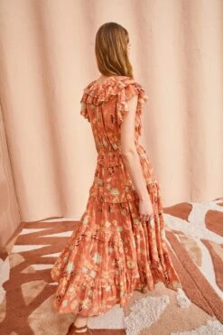 ULLA JOHNSON Arisa Dress - Mesa Floral -Ullyla Shop ULLA JOHNSON Arisa Dress MESA FLORAL 04