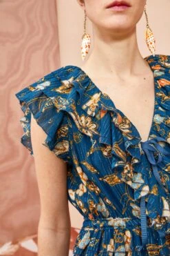 ULLA JOHNSON Arisa Dress - Moonlight Floral -Ullyla Shop ULLA JOHNSON Arisa Dress MOONLIGHT FLORAL 05