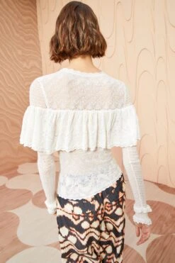 ULLA JOHNSON Augustina Pullover - Pristine -Ullyla Shop ULLA JOHNSON Augustina Pullover PRISTINE 04