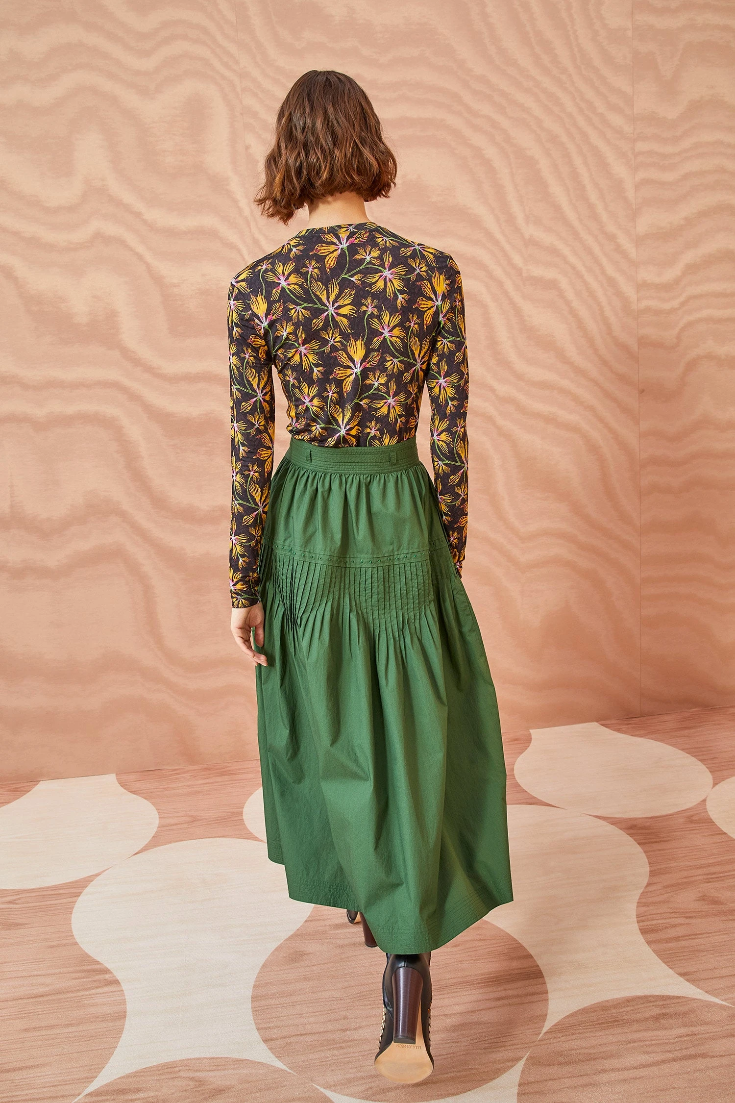 ULLA JOHNSON Blythe Skirt - Juniper 6 ULLA JOHNSON Blythe Skirt - Juniper - Image 4