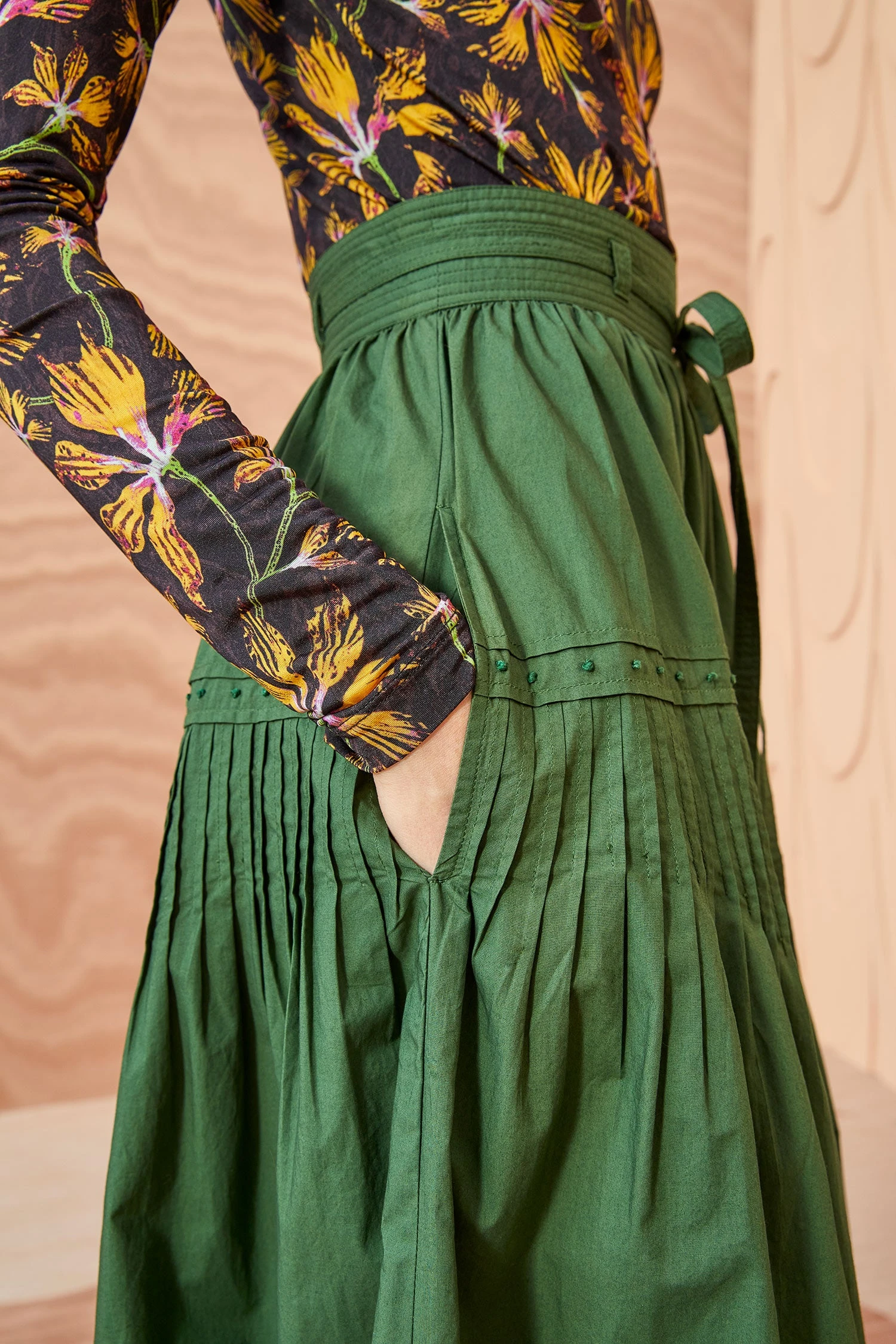 ULLA JOHNSON Blythe Skirt - Juniper 7 ULLA JOHNSON Blythe Skirt - Juniper - Image 5