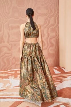 ULLA JOHNSON Celestina Gown - Woodland 13 ULLA JOHNSON Celestina Gown - Woodland -Ullyla Shop ULLA JOHNSON Celestina Gown WOODLAND 0192