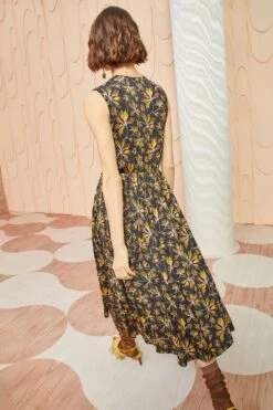 ULLA JOHNSON Clea Dress - Maple -Ullyla Shop ULLA JOHNSON Clea Dress MAPLE 04