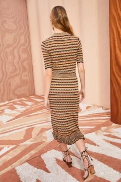 ULLA JOHNSON Cosette Skirt - Tiger's Eye -Ullyla Shop ULLA JOHNSON Cosette Skirt TIGER SEYE 0113