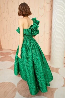 ULLA JOHNSON Cosima Gown - Emerald -Ullyla Shop ULLA JOHNSON Cosima Gown EMERALD 0202