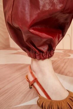 ULLA JOHNSON Cyrus Pant - Mahogany -Ullyla Shop ULLA JOHNSON Cyrus Pant MAHOGANY 0165