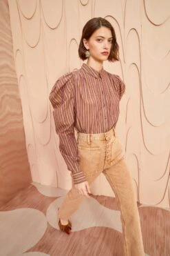 ULLA JOHNSON Dari Blouse - Mulberry -Ullyla Shop ULLA JOHNSON Dari Blouse MULBERRY 0023