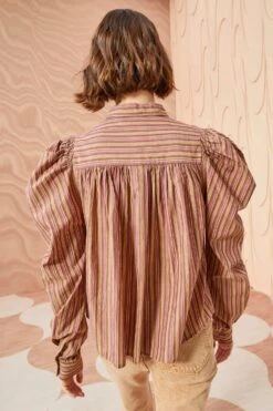 ULLA JOHNSON Dari Blouse - Mulberry -Ullyla Shop ULLA JOHNSON Dari Blouse MULBERRY 0125