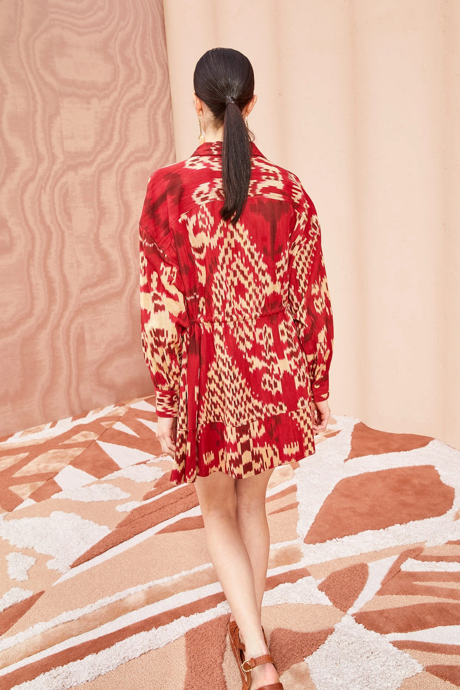 ULLA JOHNSON Dari Dress - Vermilion 5 ULLA JOHNSON Dari Dress - Vermilion - Image 3