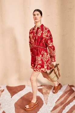 ULLA JOHNSON Dari Dress - Vermilion 9 ULLA JOHNSON Dari Dress - Vermilion -Ullyla Shop ULLA JOHNSON Dari Dress VERMILION 04