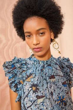 ULLA JOHNSON Denia Dress - Morning Glory -Ullyla Shop ULLA JOHNSON Denia Dress MORNING GLORY 05