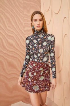 ULLA JOHNSON Dimi Skirt - Heliotrope -Ullyla Shop ULLA JOHNSON Dimi Skirt HELIOTROPE 0056