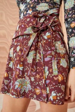 ULLA JOHNSON Dimi Skirt - Heliotrope -Ullyla Shop ULLA JOHNSON Dimi Skirt HELIOTROPE 02 ALT