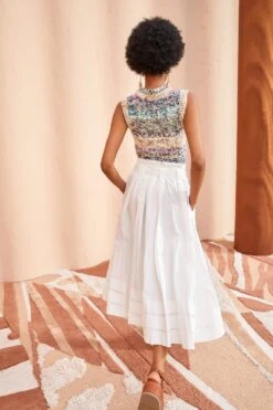 ULLA JOHNSON Dylan Skirt - Pristine -Ullyla Shop ULLA JOHNSON Dylan Skirt PRISTINE 04