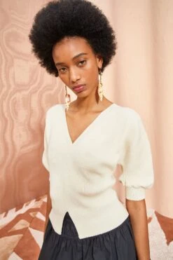 ULLA JOHNSON Eila Top - Chalk 10 ULLA JOHNSON Eila Top - Chalk -Ullyla Shop ULLA JOHNSON Eila Top CHALK 0092