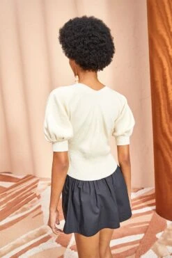 ULLA JOHNSON Eila Top - Chalk 11 ULLA JOHNSON Eila Top - Chalk -Ullyla Shop ULLA JOHNSON Eila Top CHALK 0113