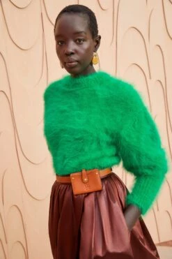 ULLA JOHNSON Emira Pullover - Emerald -Ullyla Shop ULLA JOHNSON Emira Pullover EMERALD 0106