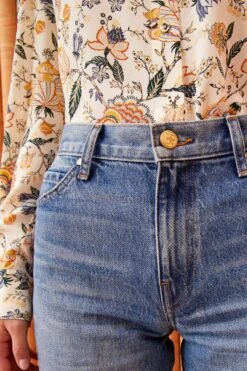 ULLA JOHNSON The Esme Jean - Danube Medium Indigo Wash -Ullyla Shop ULLA JOHNSON Esme Jean DANUBE MEDIUM WASH 04