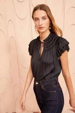 ULLA JOHNSON Eva Top - Noir