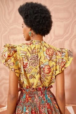 ULLA JOHNSON Evelyn Top - Calla Lily -Ullyla Shop ULLA JOHNSON Evelyn Top CALLA LILY 03