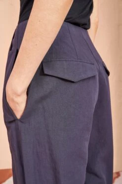 ULLA JOHNSON Feodora Pants - Midnight -Ullyla Shop ULLA JOHNSON Feodora Pants MIDNIGHT 0091