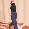 ULLA JOHNSON Feodora Pants - Midnight -Ullyla Shop ULLA JOHNSON Feodora Pants MIDNIGHT 01 MAIN