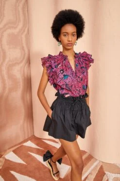 ULLA JOHNSON Fleur Top - Snapdragon