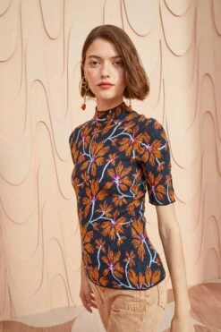 ULLA JOHNSON Flora Top - Bellflower -Ullyla Shop ULLA JOHNSON Flora Top BELLFLOWER 05