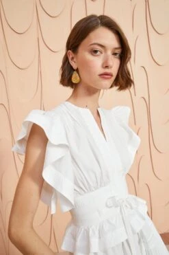 ULLA JOHNSON Florence Dress - Pristine -Ullyla Shop ULLA JOHNSON Florence Dress PRISTINE 0093