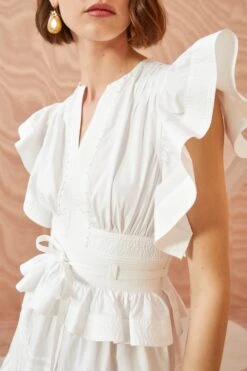 ULLA JOHNSON Florence Dress - Pristine -Ullyla Shop ULLA JOHNSON Florence Dress PRISTINE 0112