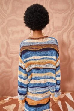 ULLA JOHNSON Francie Pullover - Aegean -Ullyla Shop ULLA JOHNSON Francie Pullover AEGEAN 04